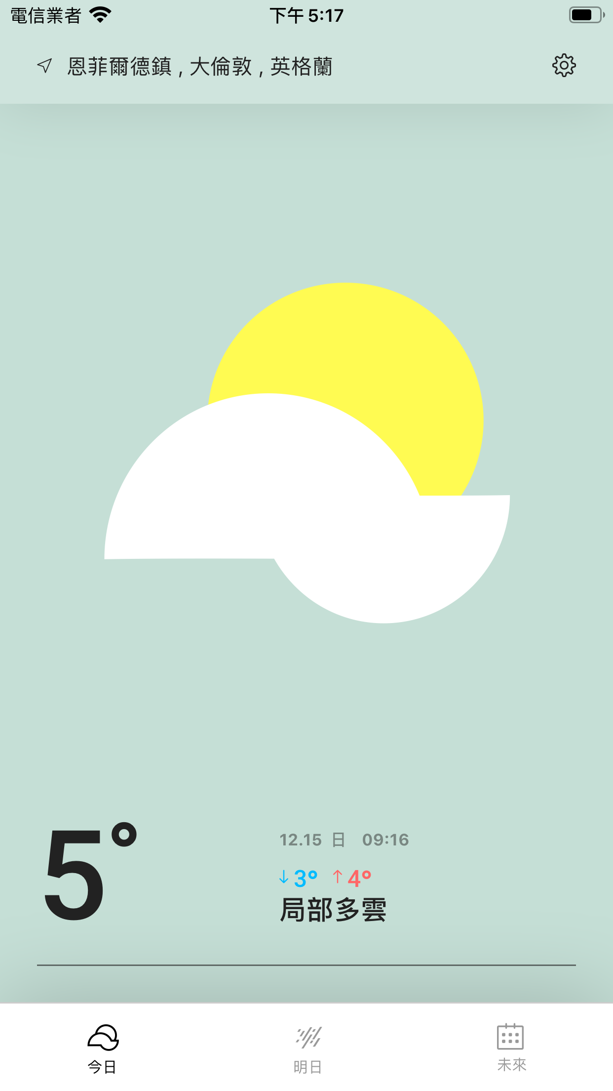 今日天氣